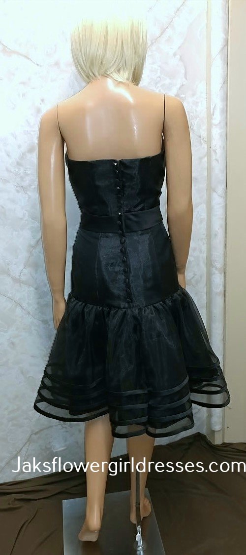 black sheer skirt dress